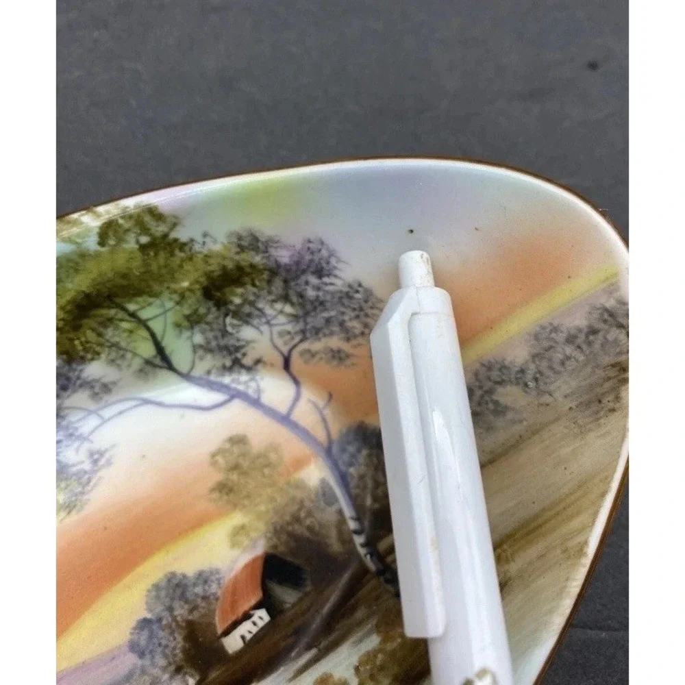 VTG Hand Painted Japan Porcelain Landscape Dishes Meito Noritake 1930s 40s Lot 2